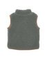 Bebe Mateo Baby Zip Up Fleece Vest - Sage