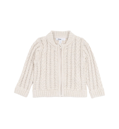 Bebe Oliver Cable Stone Baby Cardigan