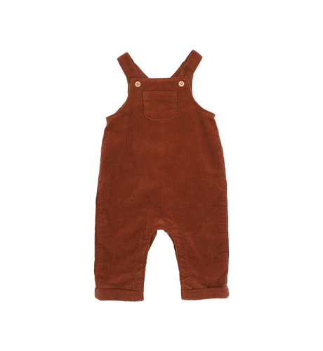 Bebe Toby Cord Baby Overalls - Chestnut