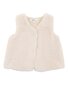 Bebe Faux Fur Vest - Almond
