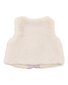 Bebe Faux Fur Baby Vest - Almond