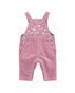 Bebe Flossy Embroidered Cord Baby Overalls