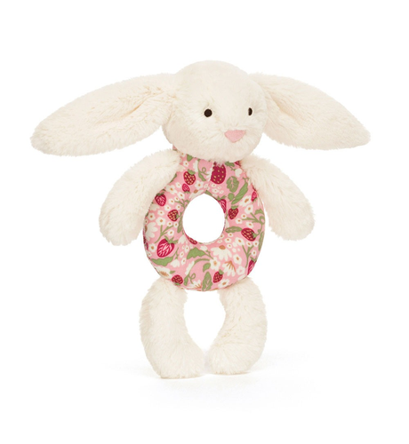 Jellycat Blossom Cream Bunny 'Berry' Ring