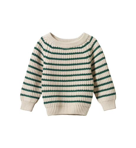 Nature Baby Billy Jumper - Pine Sailor Stripe