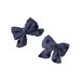 Nature Baby Bow Hair Clips 2 Pk - Violet Polka Dot