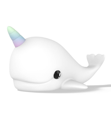 Stellar Haus Squishy Narwhal Rechargeable Night Light