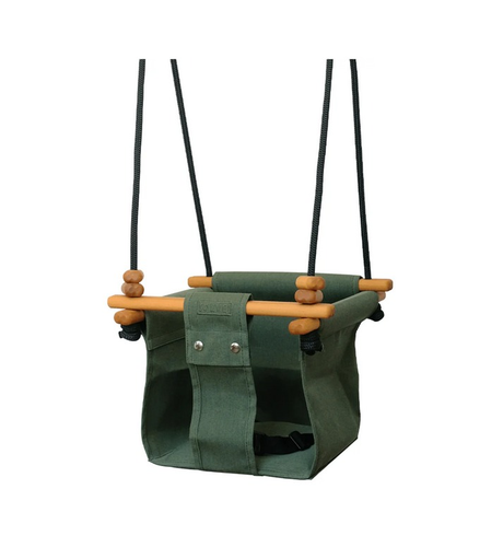 Solvej Baby/Toddler Swing - Moss Green