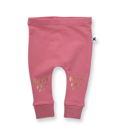 Minti Baby Brrr Furry Trackies - Rose