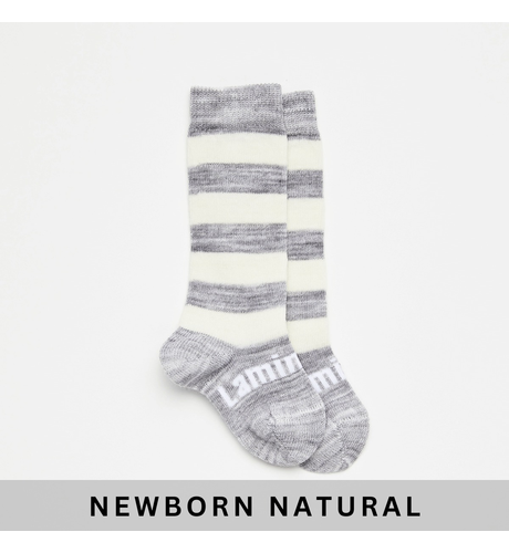 Lamington Merino Baby Knee High Socks - Pebble