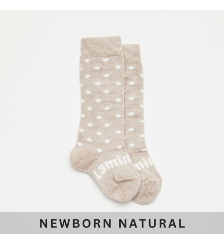 Lamington Merino Baby Knee High Socks - Truffle