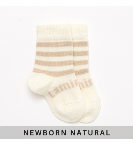 Lamington Merino Baby Crew Socks - Squirrel