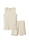 Nature Baby Singlet Pyjama Set Pointelle - Posey Blossom Print