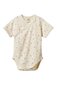 Nature Baby S/S Kimono Bodysuit Pointelle - Posey Blossom Print