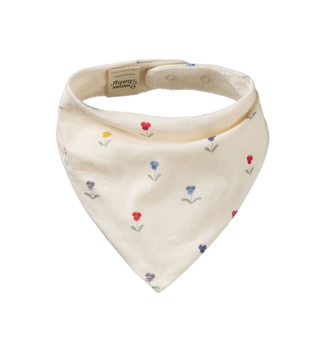 Nature Baby Triangle Bib - Delphine Print