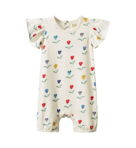 Nature Baby Tilly Suit - Delphine Blooms Print