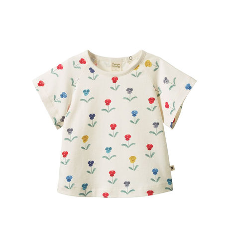 Nature Baby Juniper Tee - Delphine Blooms Print
