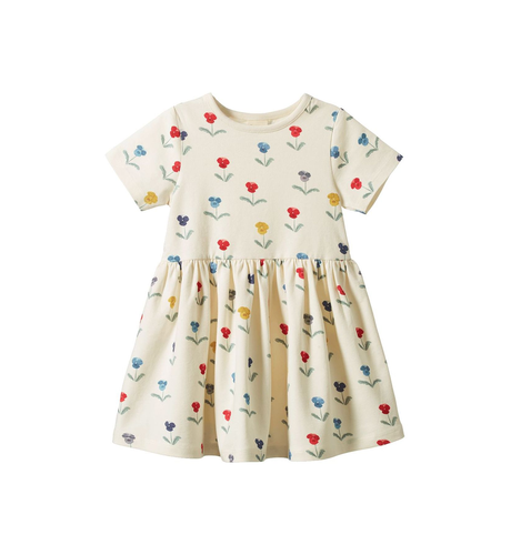 Nature Baby Saturday Dress - Delphine Blooms Print