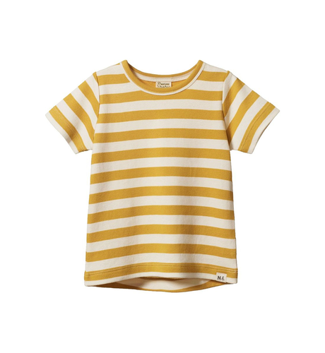 Nature Baby River Tee - Golden Sea Stripe