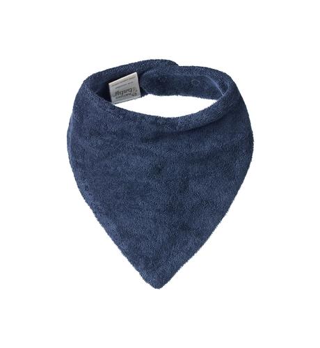 Nature Baby Triangle Bib Terry - Vintage Indigo