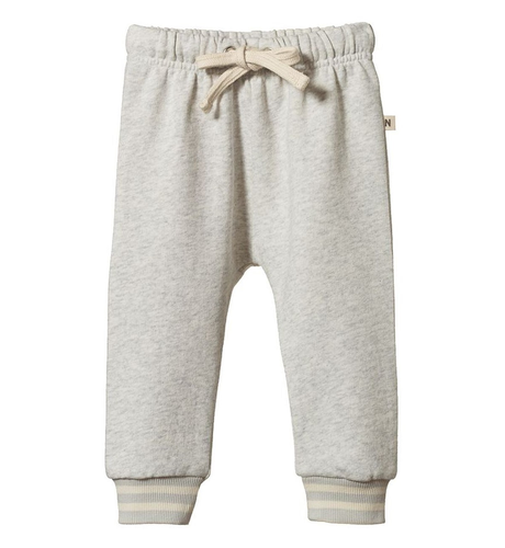 Nature Baby Sunday Track Pants - Light Grey Marl