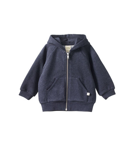 Nature Baby Hooded Sweatshirt - Navy Marl