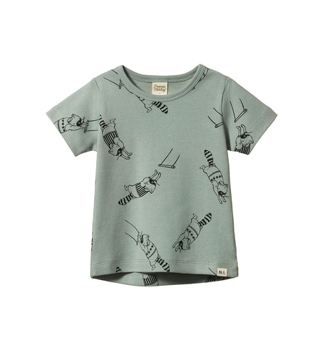 Nature Baby River Tee - Raccoon Rhapsody Print