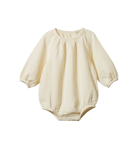 Nature Baby Meadow Bodysuit - Natural Crinkle