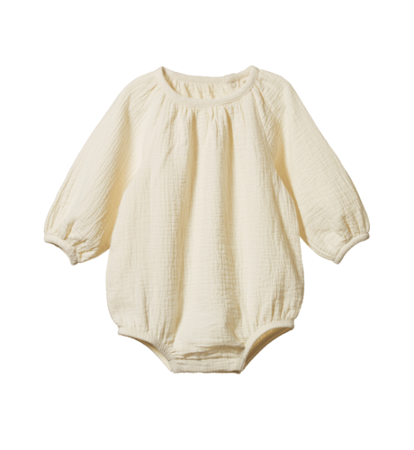 Nature Baby Meadow Bodysuit Muslin - Natural