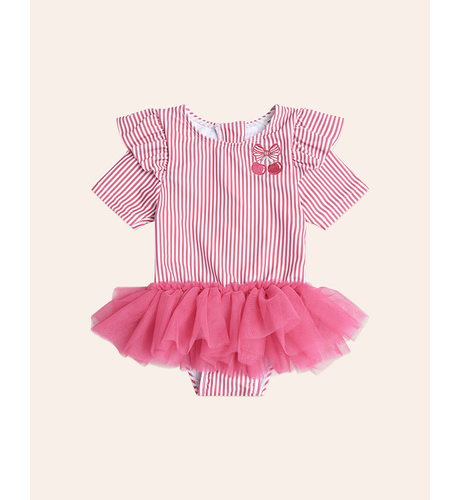 Huxbaby Ballerina Swimsuit Cherry Pie Stripe