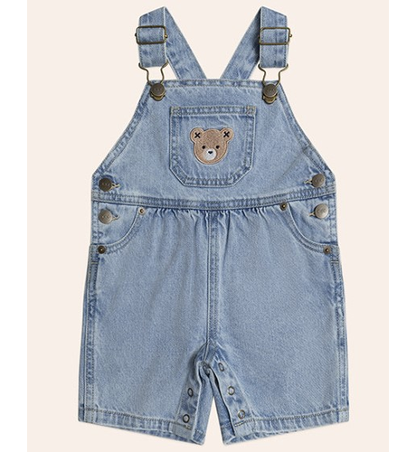 Huxbaby Dreamy Denim Short Overalls