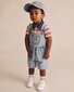 Huxbaby Dreamy Denim Short Overalls
