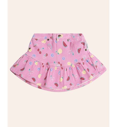 Huxbaby Pink Fruit Emoji Frilly Skirt