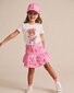 Huxbaby Pink Fruit Emoji Frilly Skirt