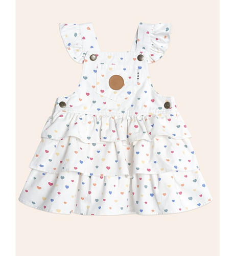 Huxbaby I Heart Cake Pinafore Dress