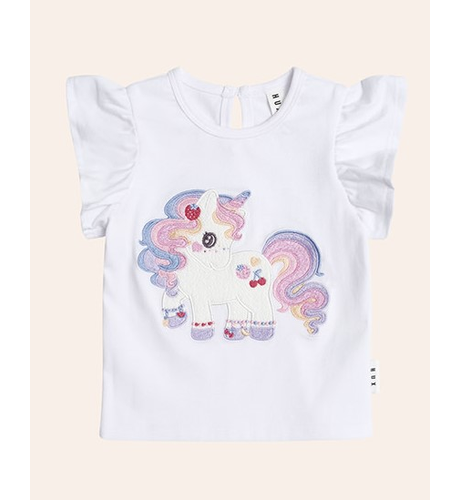 Huxbaby Tutti Frutti Unicorn Frill Tee