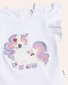 Huxbaby Tutti Frutti Unicorn Frill Tee