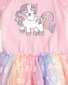 Huxbaby Rainbow Unicorn Tulle Dress
