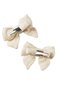 Nature Baby Bow Hair Clips 2 Pack - Natural
