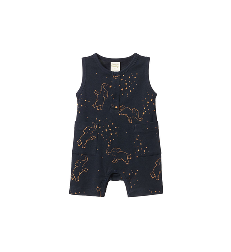 Nature Baby Camper Suit - Fairground Navy Print