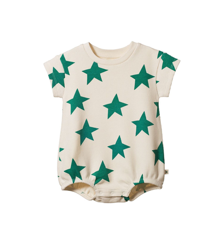 Nature Baby Juno S/S Romper Waffle - Magic Print