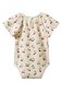 Nature Baby Faye S/S Bodysuit - Strawberry Blush Print