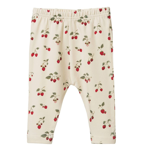 Nature Baby Leggings - Strawberry Blush Print