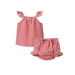 Nature Baby Petal Set Gingham - Red Check