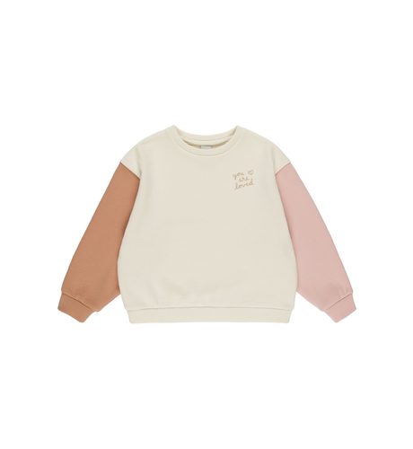 Rylee + Cru Legend Sweatshirt Color Block - Natural