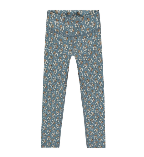 Rylee + Cru Basic Legging Blue Floral - Ocean