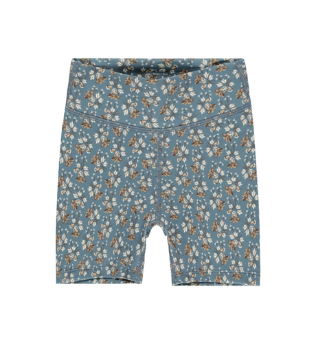 Rylee + Cru Bike Short Blue Floral - Ocean