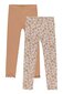 Rylee + Cru Ribbed Legging Set Wildflower/Grapefruit