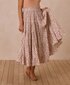 Rylee + Cru Ruffle Tiered Maxi Skirt Wildflower - Ivory