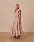 Rylee + Cru Ruffle Tiered Maxi Skirt Wildflower - Ivory