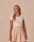 Rylee + Cru Pointelle Tee Ivory - Ivory